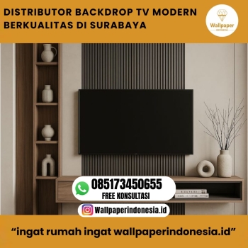 DISTRIBUTOR BACKDROP TV MODERN BERKUALITAS DI SURABAYA